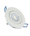 MR16 eller GU10 Downlight kit, Uden lyskilde, Mat hvid, Hul: Ø7,5 cm, Mål: Ø9,1 cm